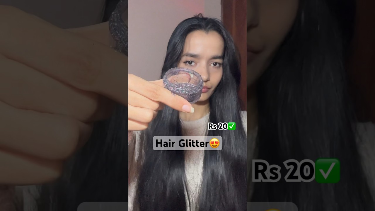 I tried Hair Glitter✨😭 #hair #haircare #youtubeshorts #shorts #youtube #beauty #funny #bts #fashion
