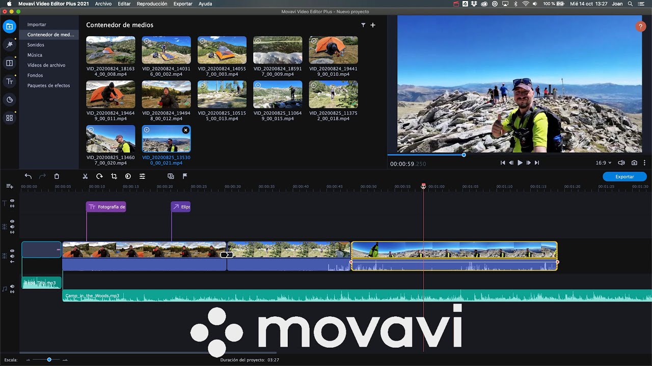 Edita tus vídeos con Movavi Video Editor Plus 2021 (Nivel principiante)