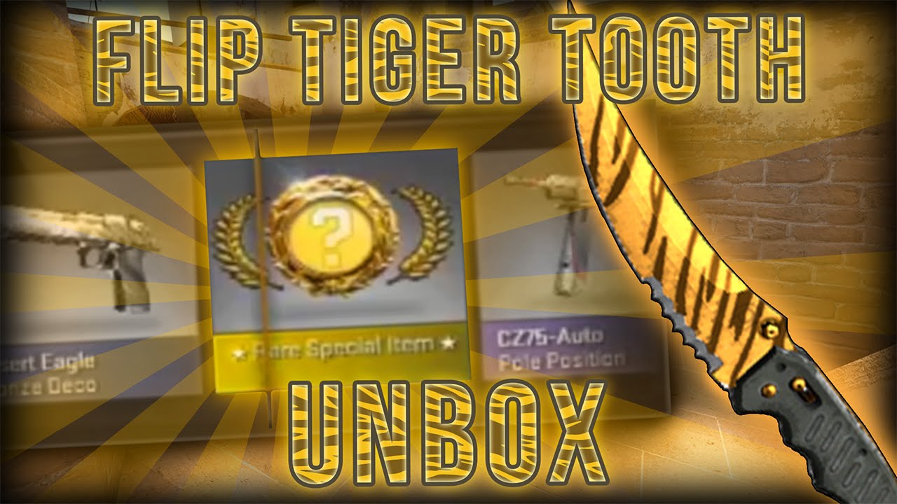 CS:GO FLIP KNIFE TIGER TOOTH UNBOX