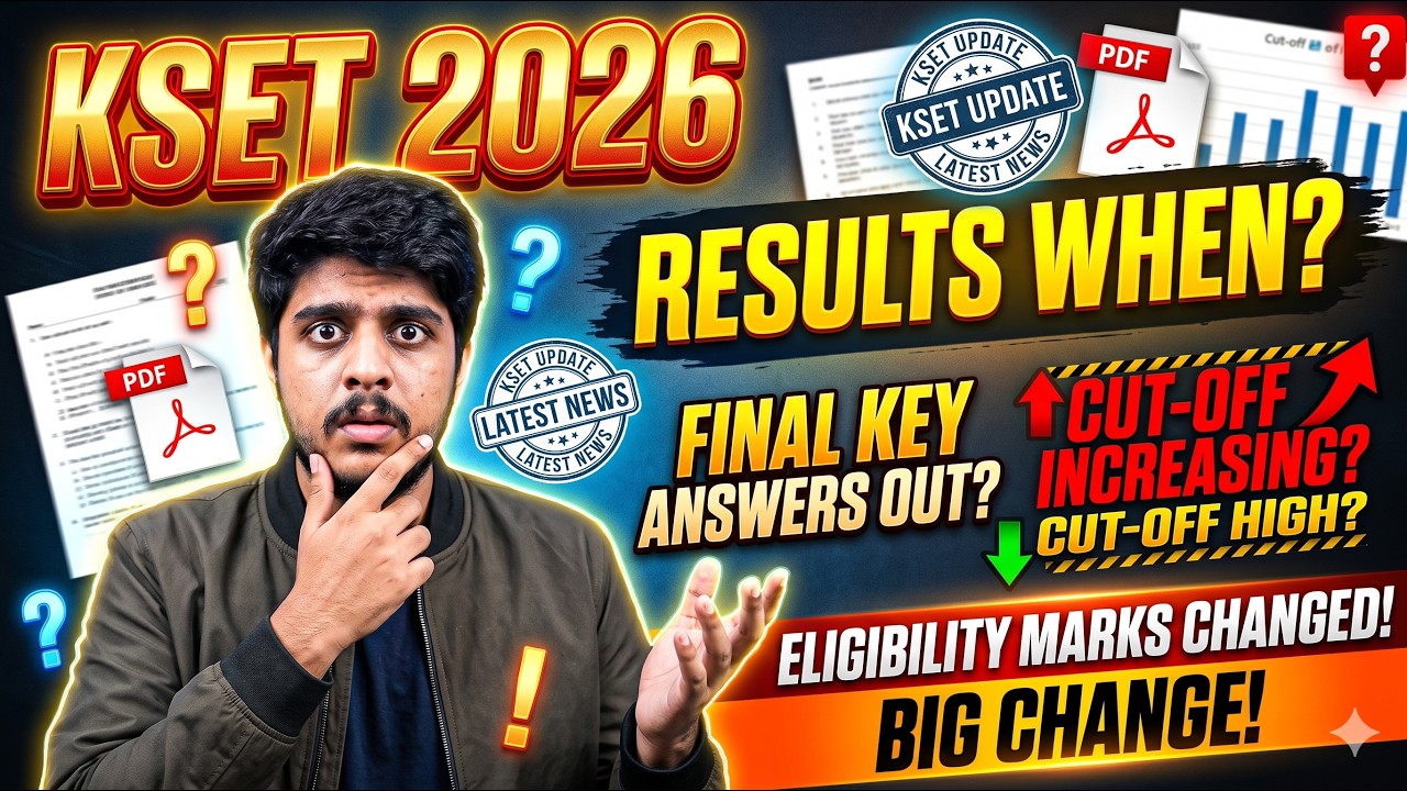 KSET 2026 Big Update! 🔥 Results Date | Final Key Answer Out? | Cut-Off Increase & Qualifying Marks 
