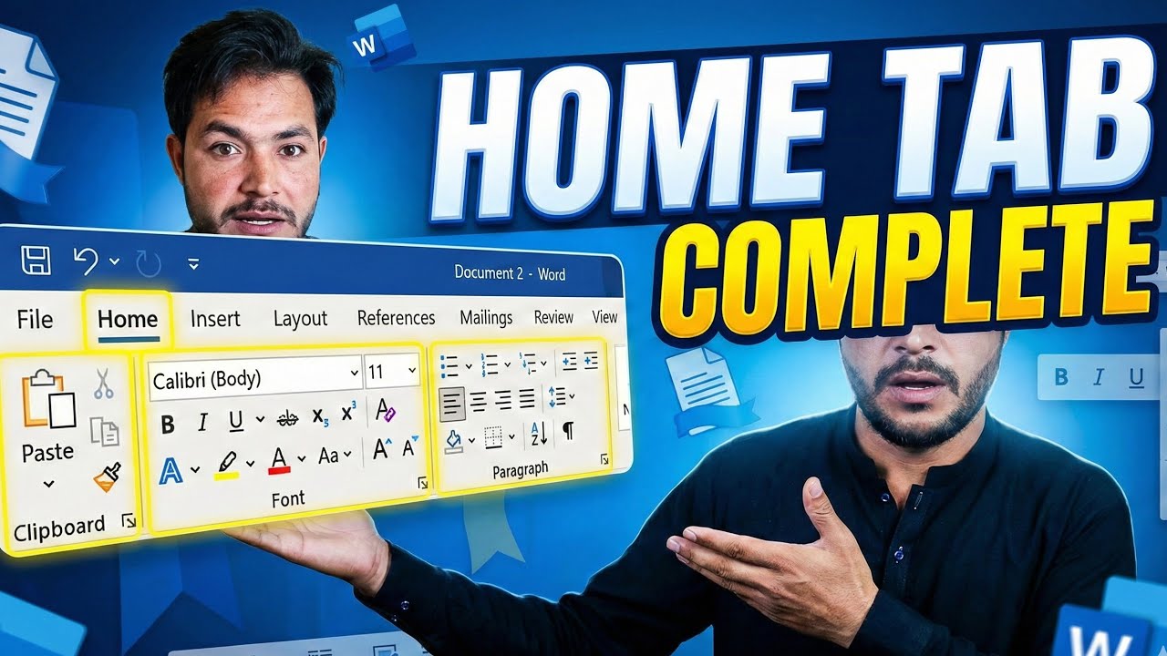 MS Word Home Tab Complete | Full Explanation in Urdu/Hindi | MS Word Course