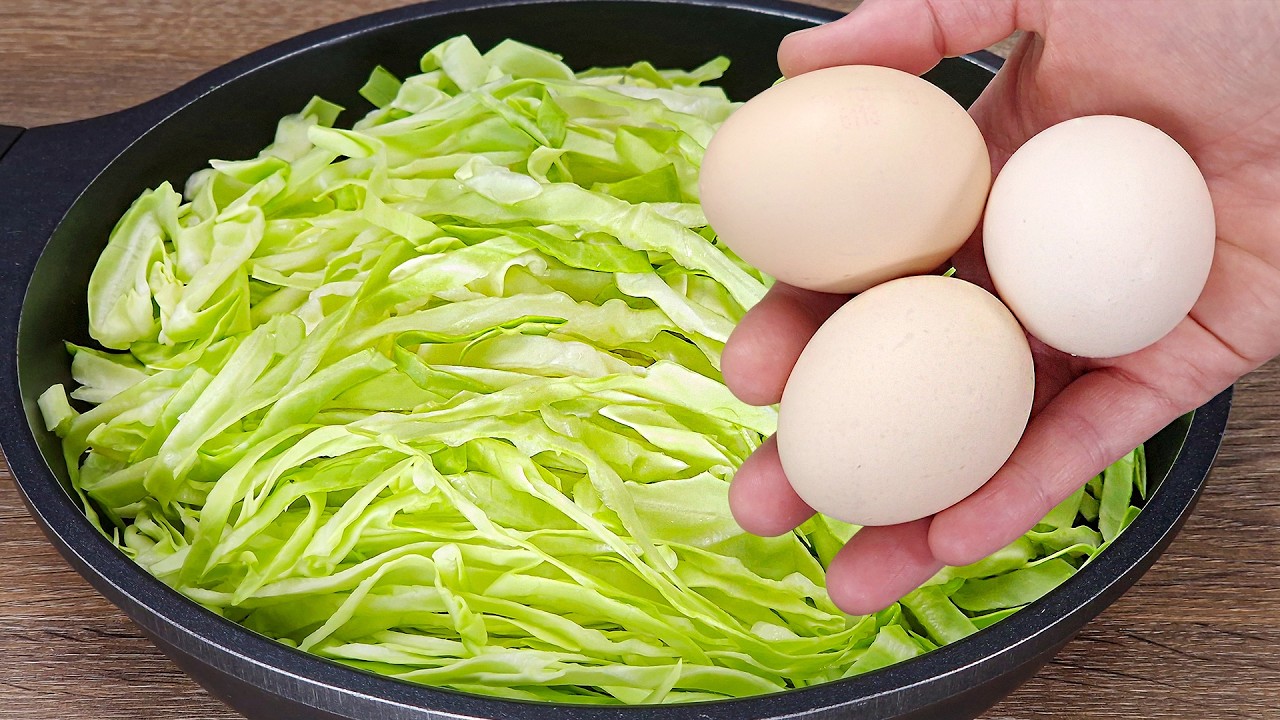 У вас дома есть капуста? Вкусно и быстро готовится! Капуста с яйцами вкуснее мяса!