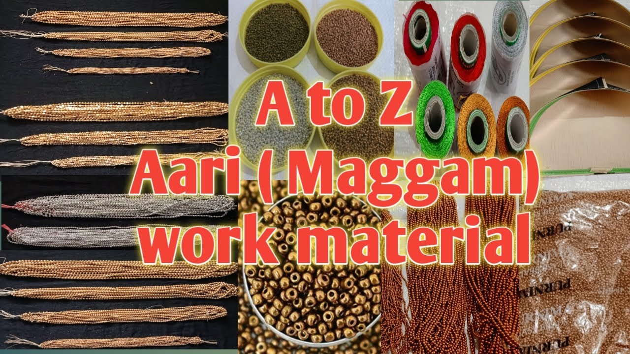 low cost Aari material || Low cost maggam work material || Krish craft store || 9514096618
