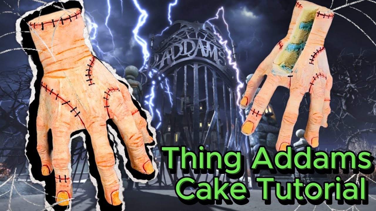 Thing Addams from Wednesday Cake Tutorial | Wednesday Addams | Adams Family | Sculpted Cake