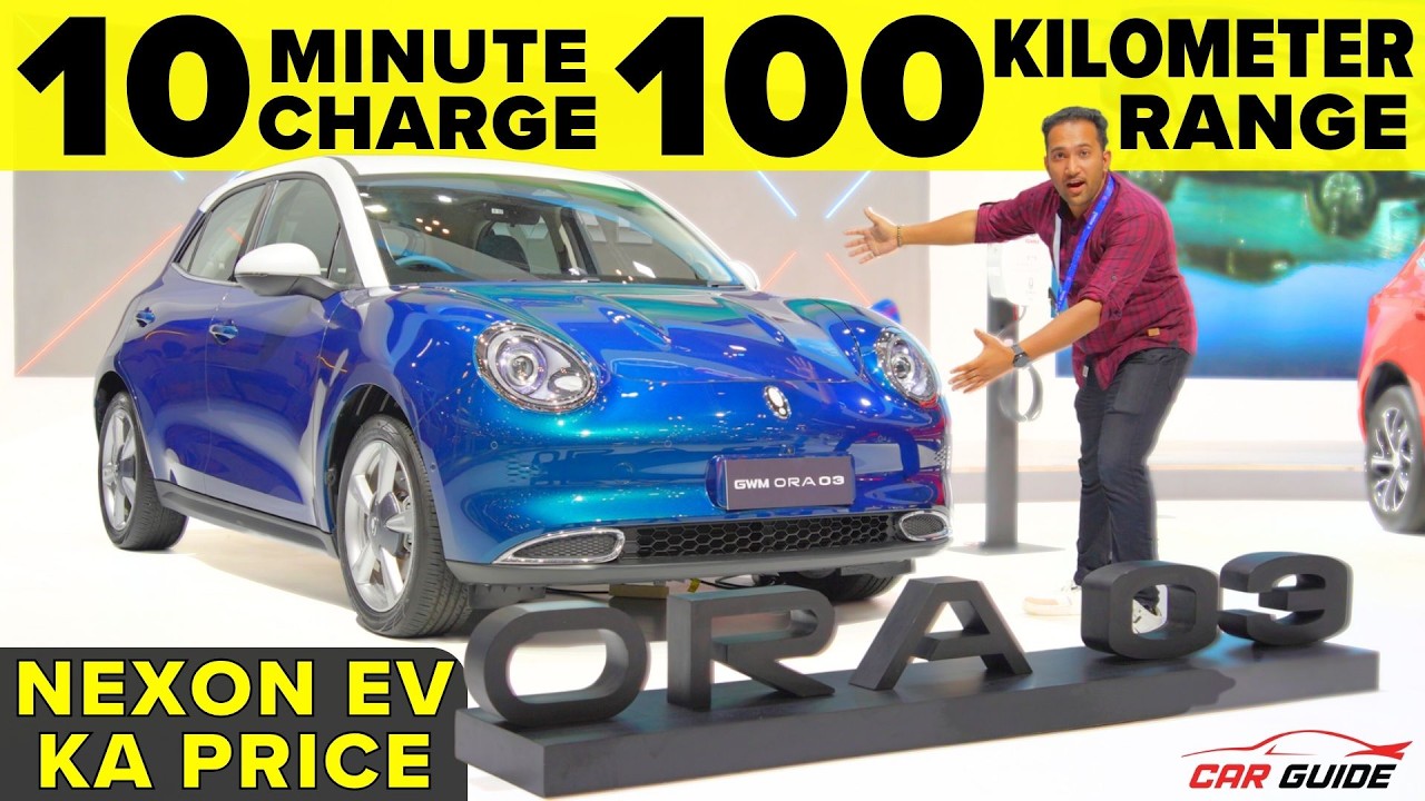 10 Mins Charge = 100KM Range | Tata Nexon EV Rival | Self Park + ADAS Features | ORA O3 Electric 🔥