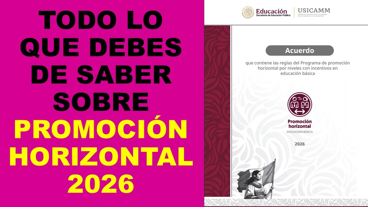 Soy Docente: TODO LO QUE DEBES DE SABER SOBRE PROMOCIÓN HORIZONTAL 2026