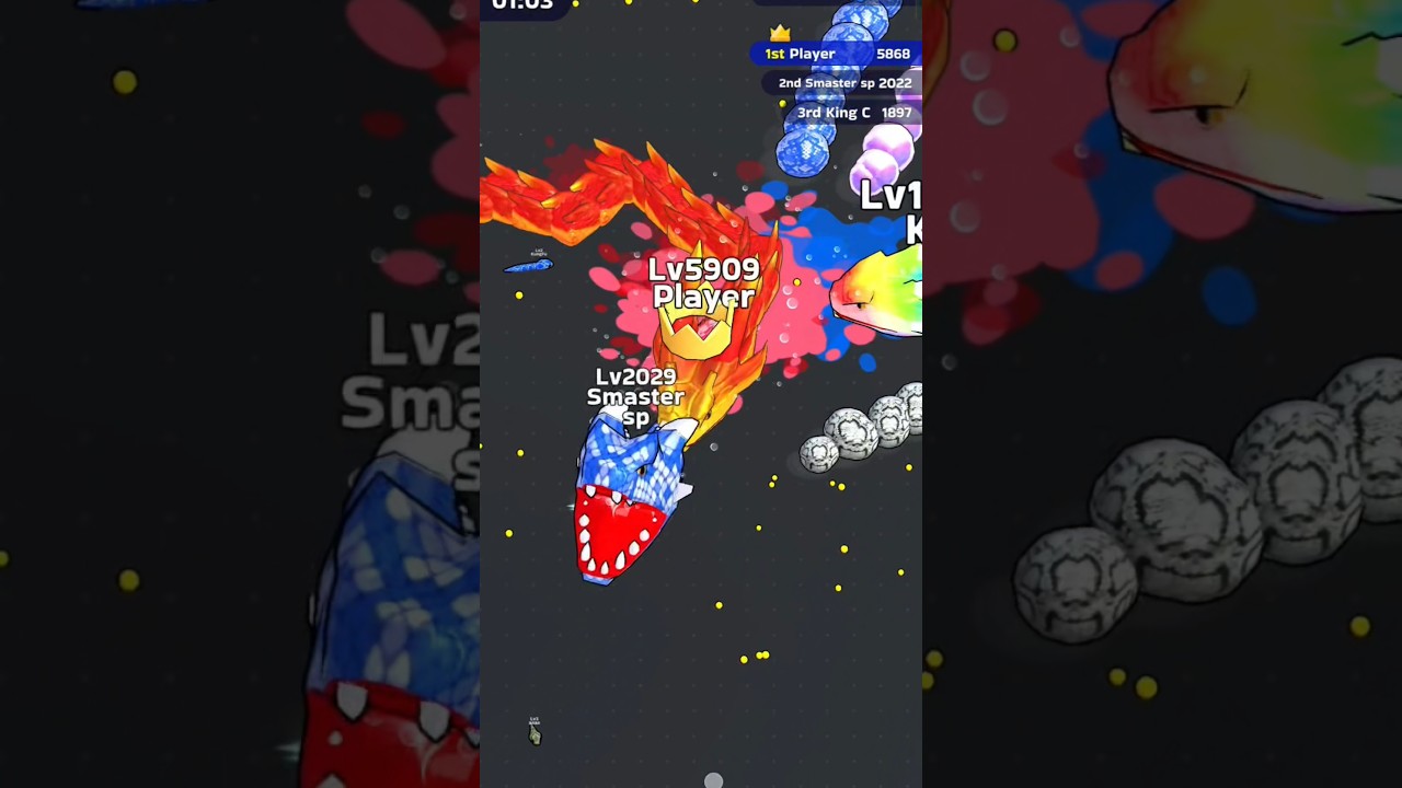 😱 Snake Clash.io Boss 🐍🔥 FiGHT.100% WIN!ALL BOSS Snake Battle #Indonesia #shorts #voltpor