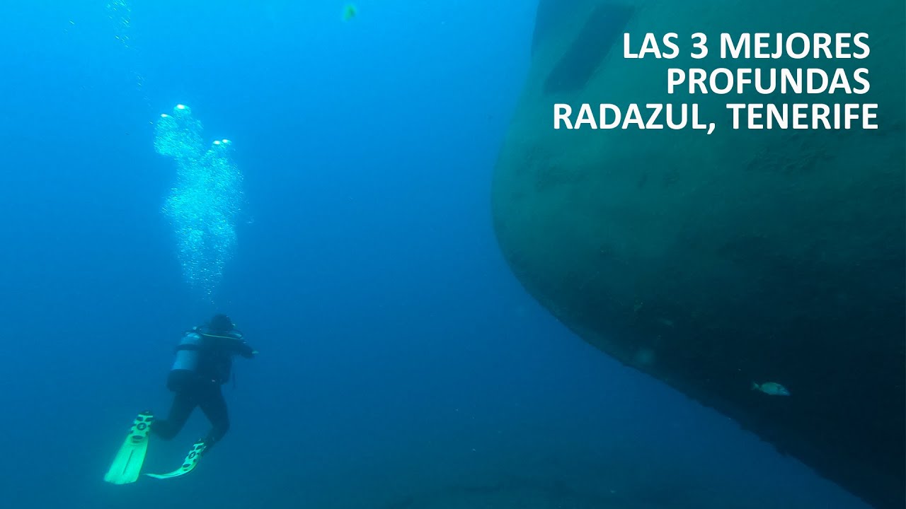 Las 3 mejores inmersiones profundas en Radazul, Tenerife / best 3 deep dives in Radazul, Tenerife