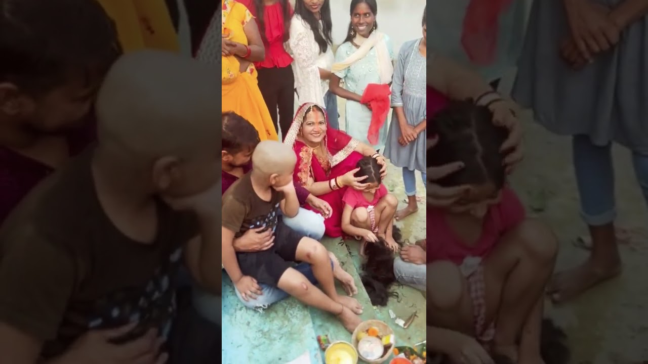 Mundan Ceremony🥰 #chhathpuja #Mundan #brosismundan #chhathmahaparv #mundanceremony #ytshorts