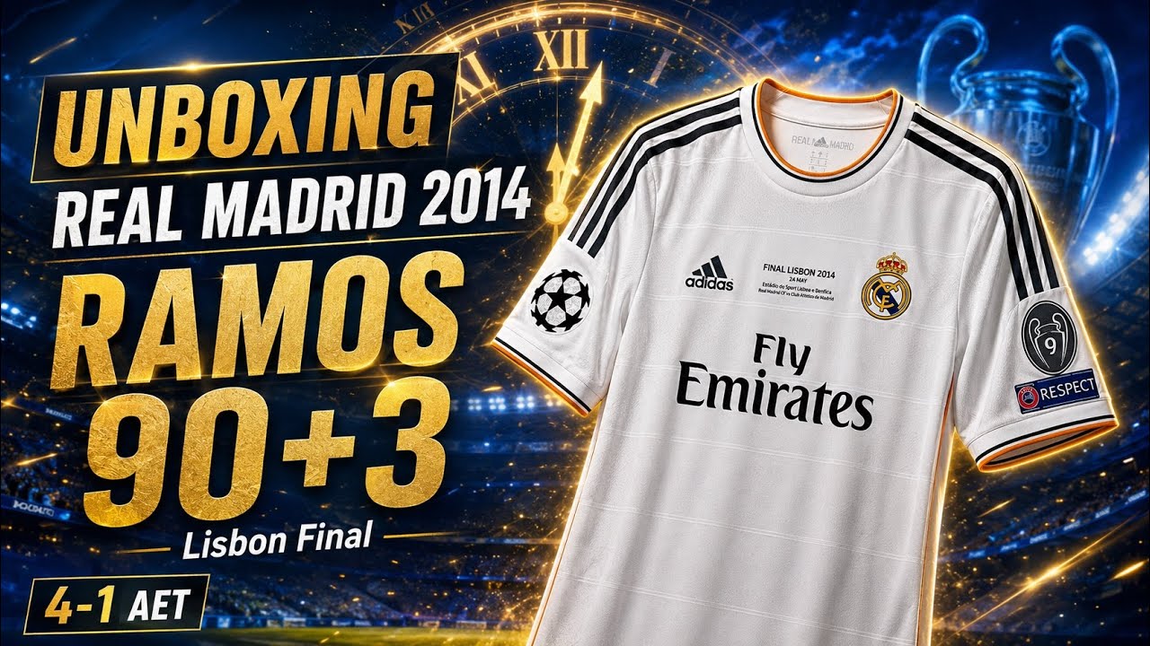 ASMR Unboxing: Real Madrid 2014 Final Jersey – La Décima Vibes (#7 Ronaldo)