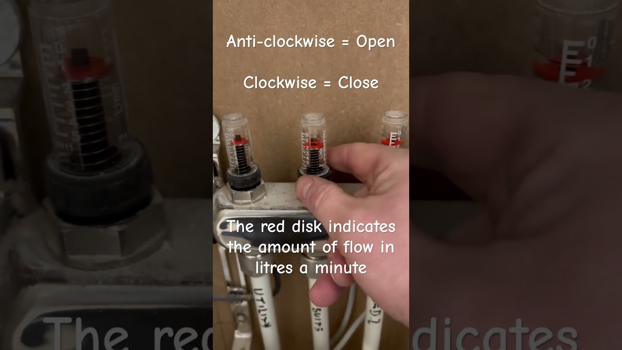 Underfloor heating flow rate adjustments #ufh  #flow #heatpumps #underfloorheating #heating #heat