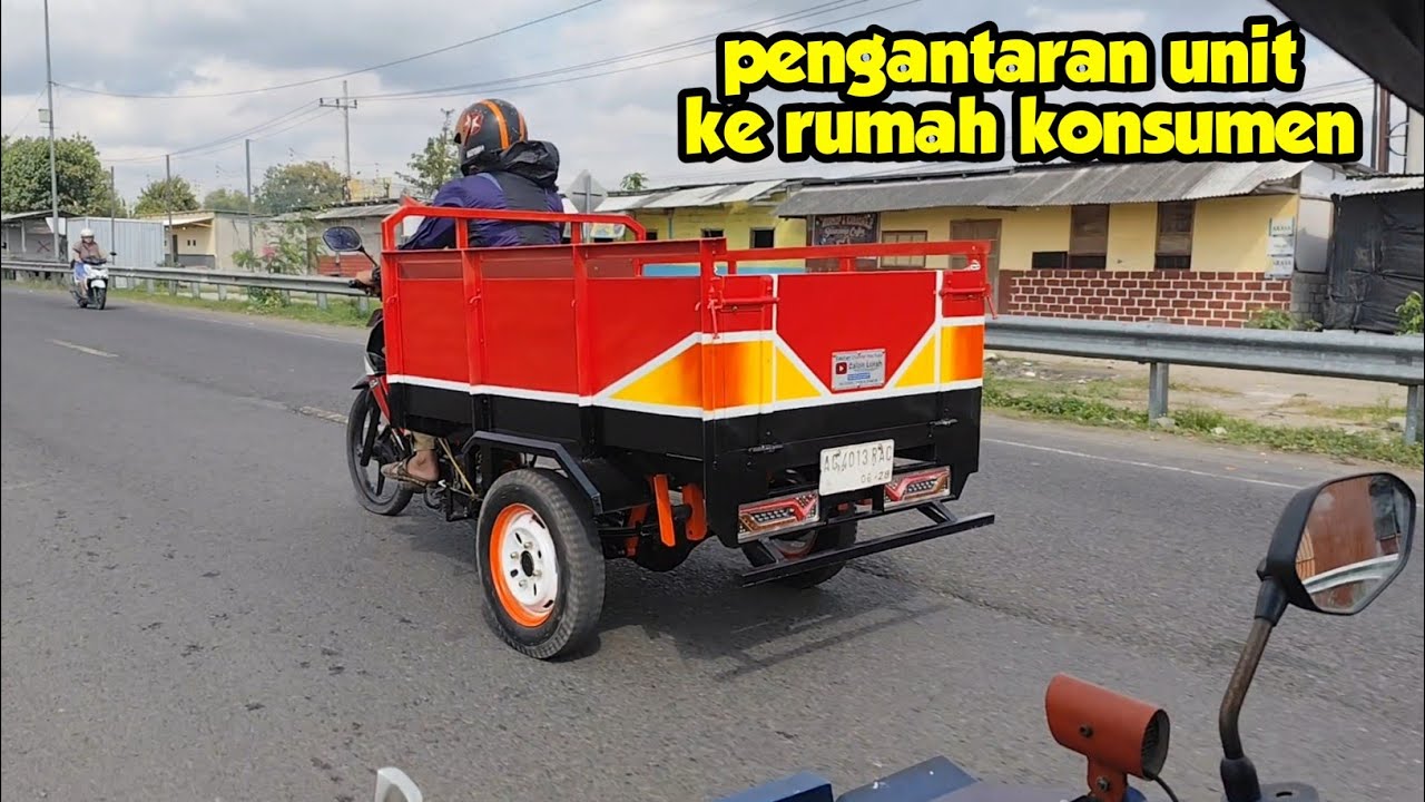 ANTAR UNIT GEROBAK RODA TIGA LANGSUNG KE PEMESAN