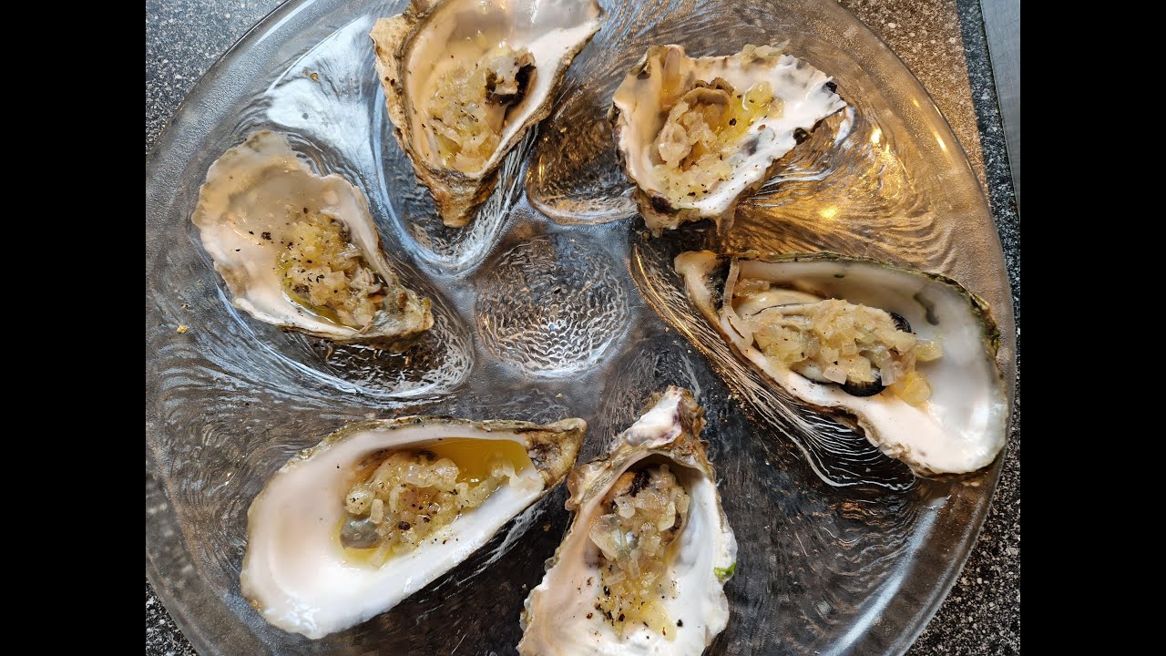 HUÎTRES CHAUDES AUX ÉCHALOTES ET AU CIDRE 🦪🍾