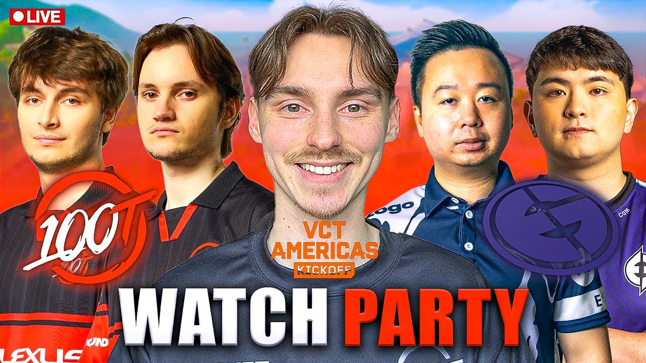 🔴 100 Thieves Vs Evil Geniuses | VCT Americas Kickoff Watch Party