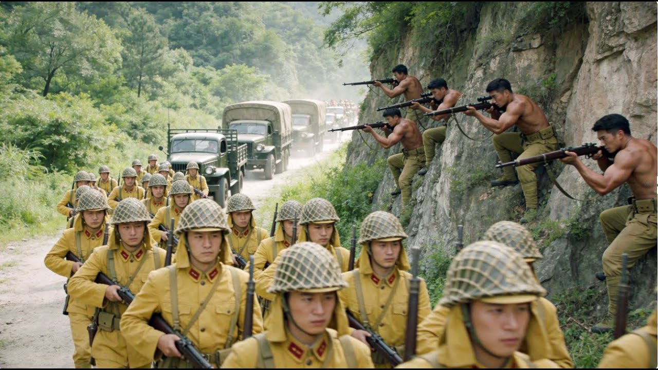 八路軍在悬崖上伏擊日軍，团灭日军1000人