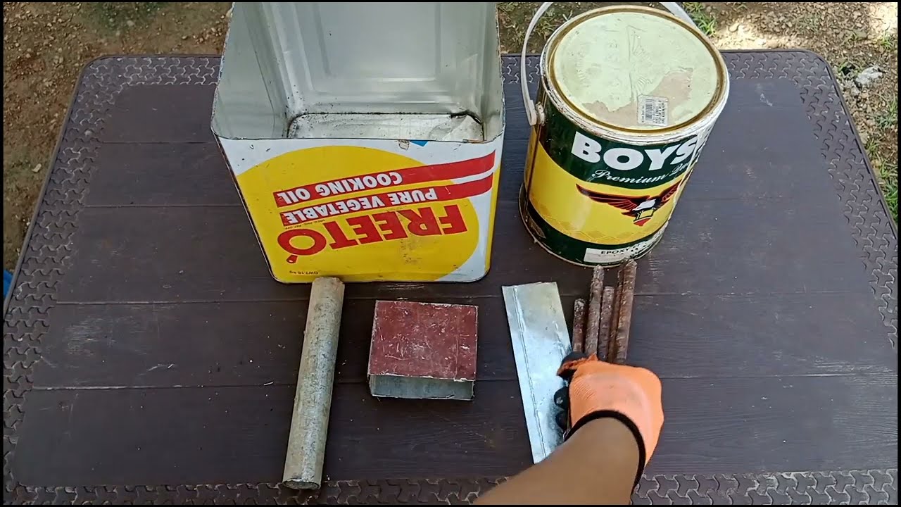 I TURN IRON BOX PAINT-CAN INTO A HIGH PERCENTAGE WOOD STOVE