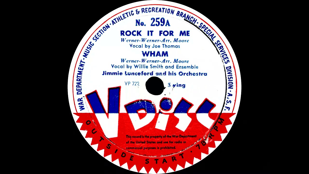Rock It For Me / Wham - Jimmie Lunceford / St. James Infirmary / Geechee Joe - Cab Calloway (1944)