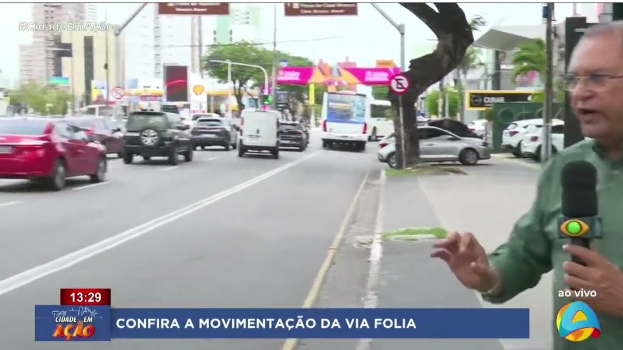 Cidade em Ação - Confira a movimentação da Via Folia nesta quarta-feira de fogo