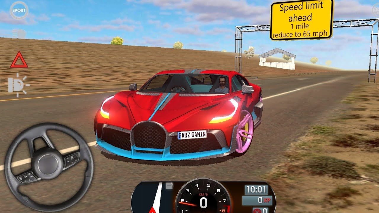 Bugatti Divo driving school simulator gameplay 