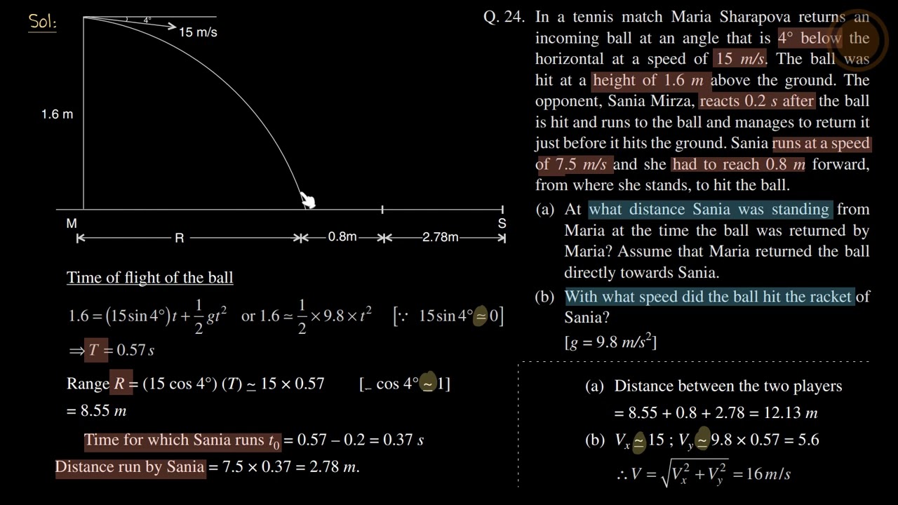 24 | Level-1 | Kinematics | SBT Solutions | Shashi Bhushan Tiwari