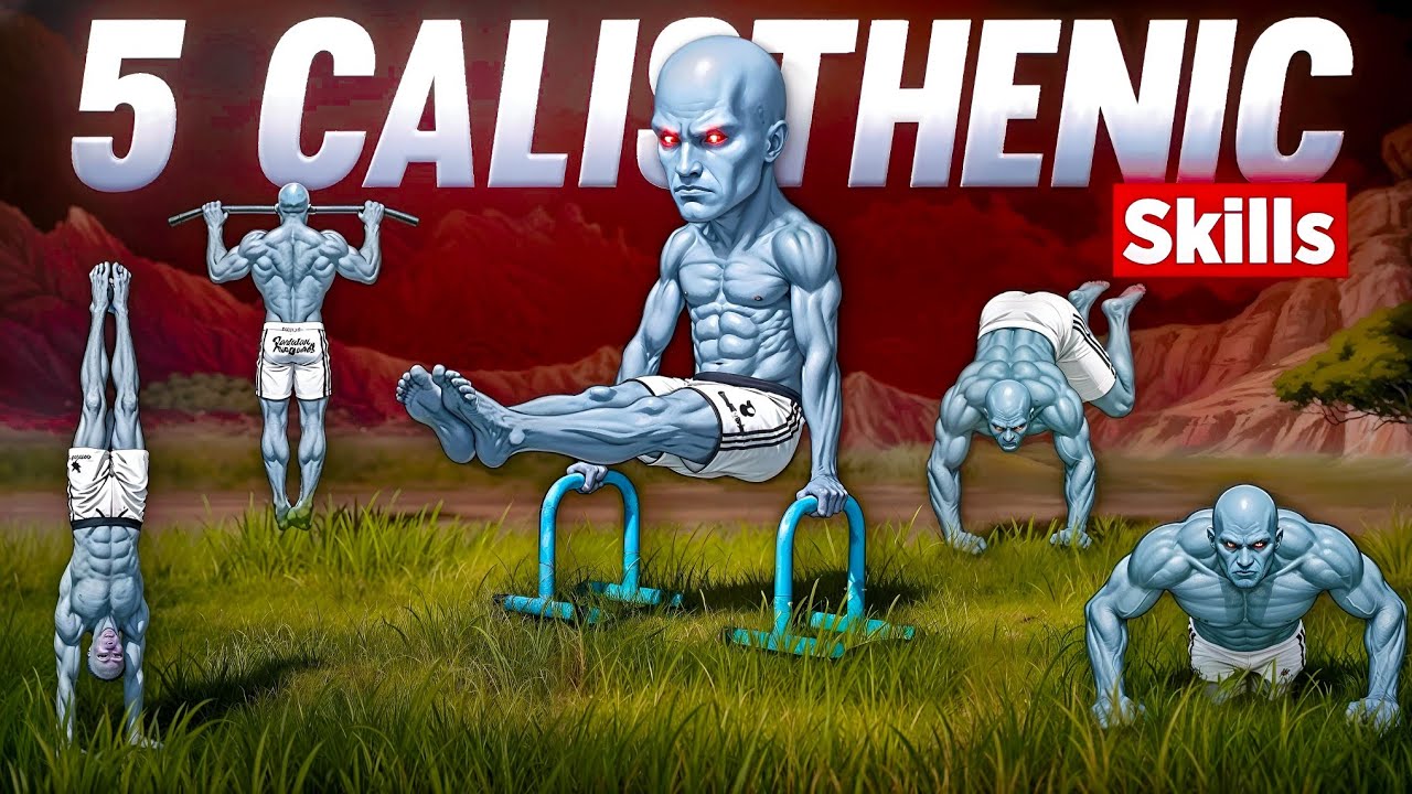 These 5 Calisthenics Skills Give You INSANE Aura 🔥 | Learn at Home (No Equipment)