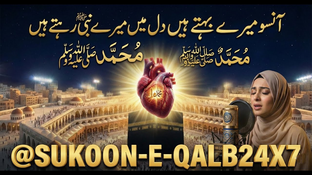 Aansu Mere Behte Hain Dil Mein Mere Nabi Rehte Hain official:| Heart Touching Naat 2026 #naat #trend