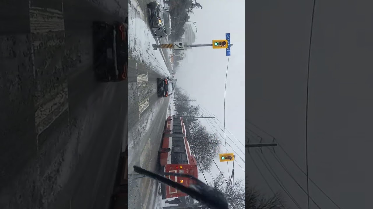 This is canada winter in canada  come follow  me to see how the road is like 