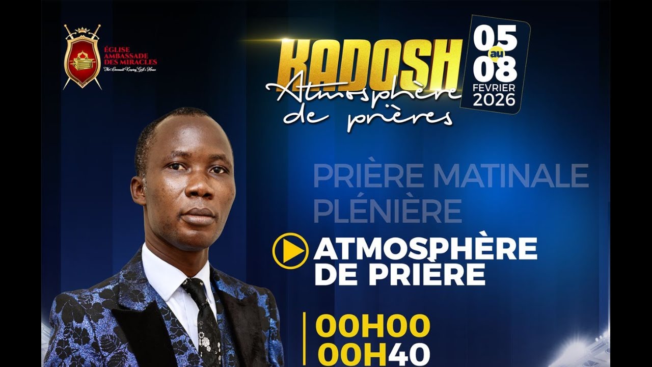 PRIERE MATINALE-KADOSH 2026 I JOUR 11  I MER 11 FEV 2026 I PST  TANIA  OUATTARA