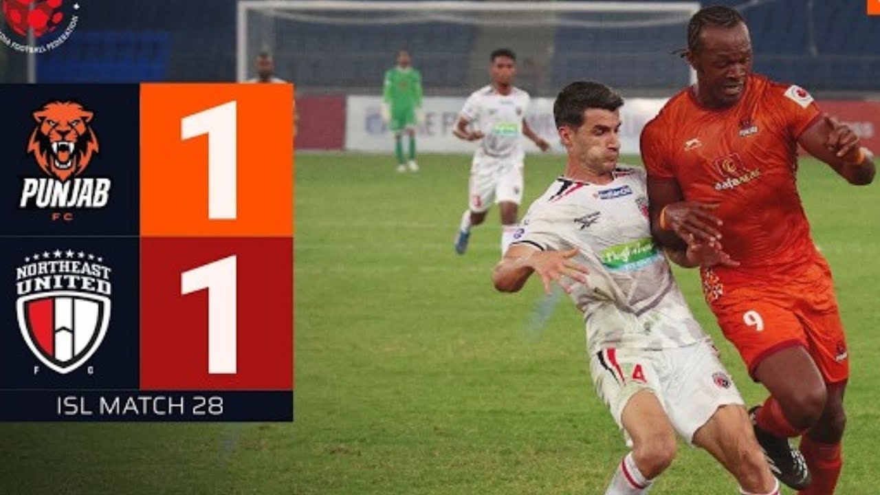 Punjab FC VS North East United FC 1.1   2026 isl live