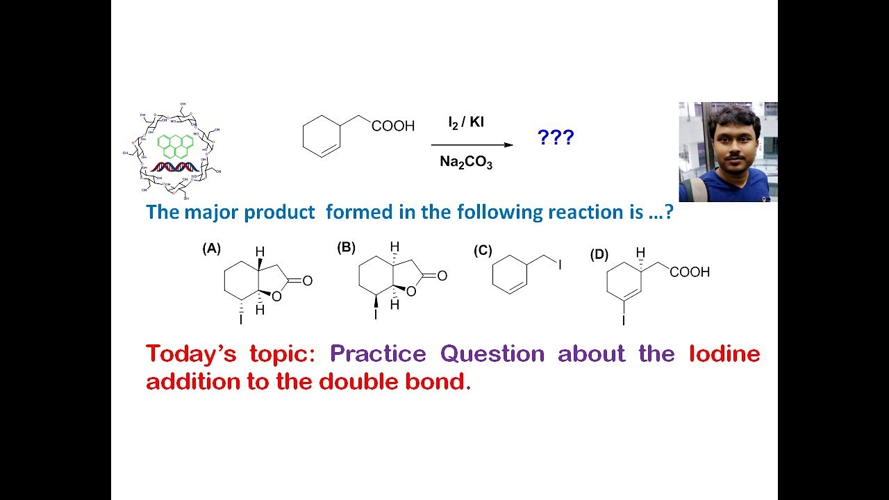 Practice question, HI addition to a C-C double bond