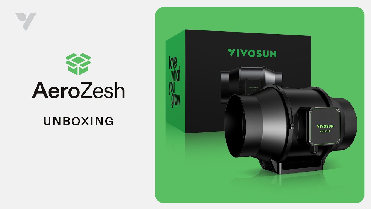 VIVOSUN AeroZesh | Мощная интеллектуальная вентиляция | ШИМ-управление потоком воздуха | Интеллектуальная система выращивания