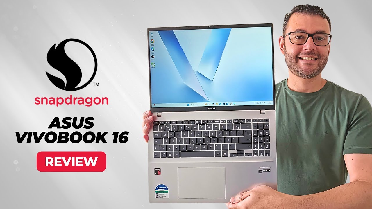 Asus VivoBook 16 Snapdragon X1 | Notebook 2026 intermedi&aacute;rio com autonomia absurda!!!💻🔋