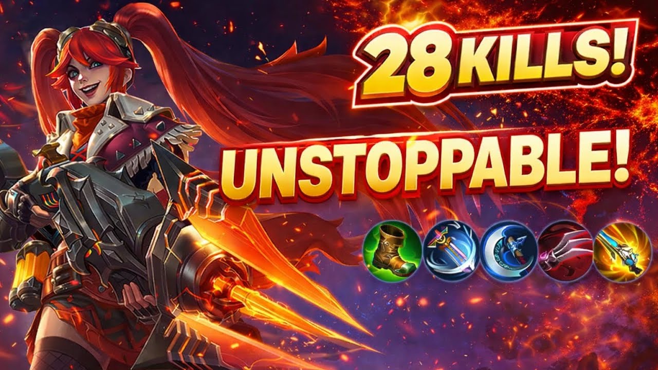 28 Kills + Savage 🔥 | Layla MLBB 