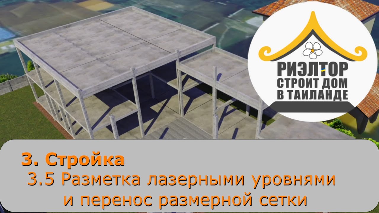 Разметка фундамента НОЧЬЮ. Зачем? Работы с лазерным уровнем в темноте. Перенос разметки на участок