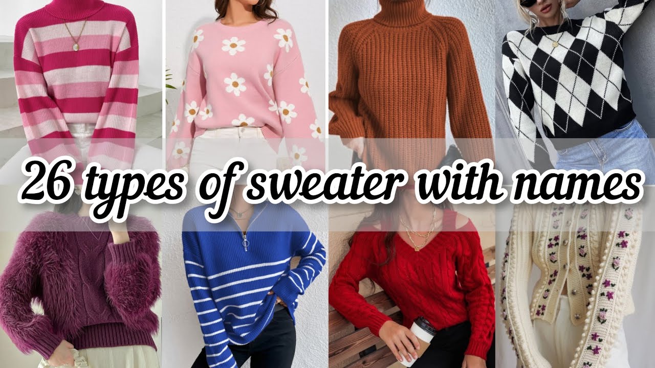 26 types of sweater with names for girls 2025✨️/Different types of sweater for girls/Winter sweater