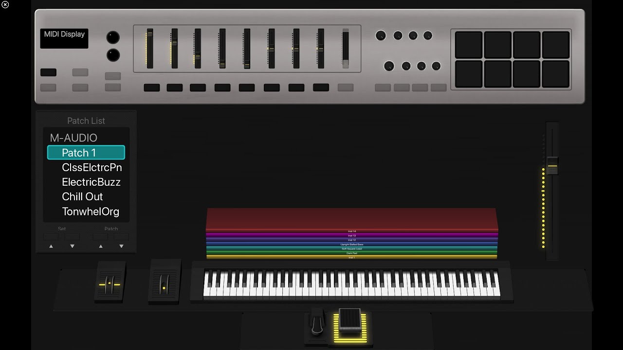 Building a Mainstage Template like M-AUDIO MIDI CONTROLLER Part 2 | FREE
