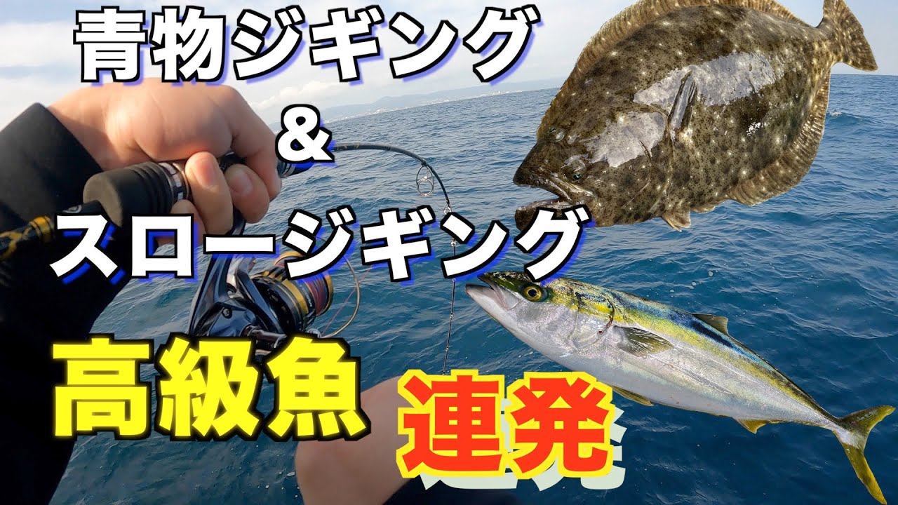 【ジギング】でブリとヒラメを狙う！が狙った魚が釣れない（泣）が高級魚が連発した！