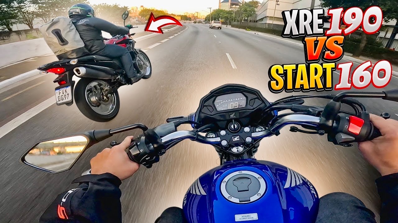 START 160 VS XRE 190 NO PEGA PEGA EM SÃO PAULO