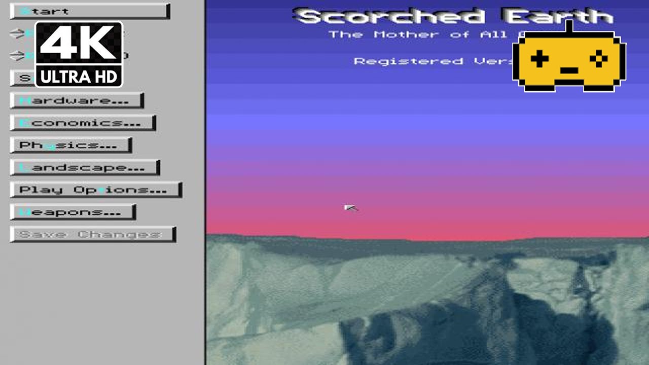 Scorched Earth 1995: 20-Minute 4K Artillery Gameplay Showcase