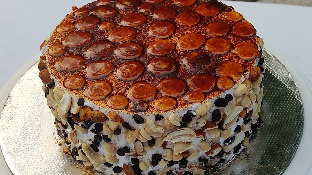 1/2 Kg Nutty Bubble Cake Recipe Without Oven/How To Make 1/2 Kg Nutty Bubble Cake Recipe 👌