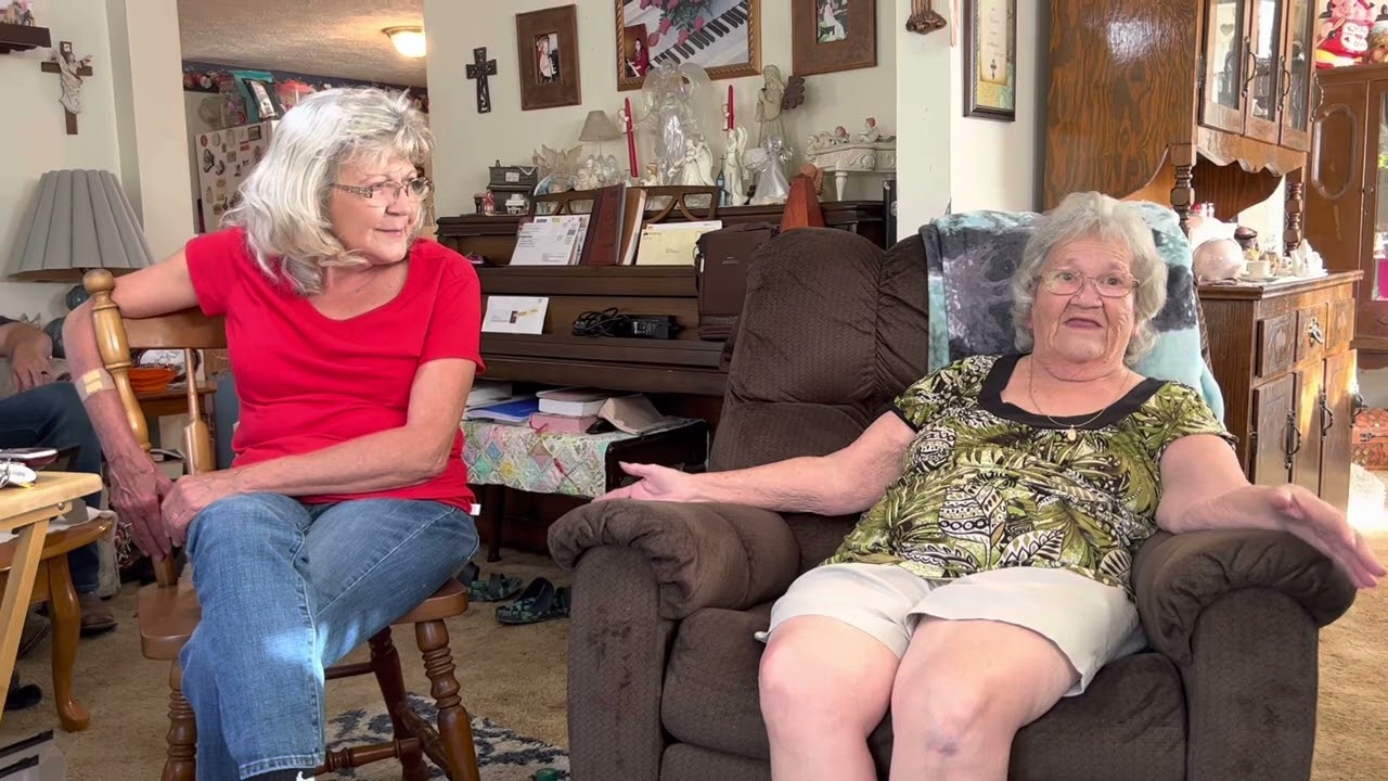 First Time Seeing an Indoor Toilet and Visiting with Granny and Girls
