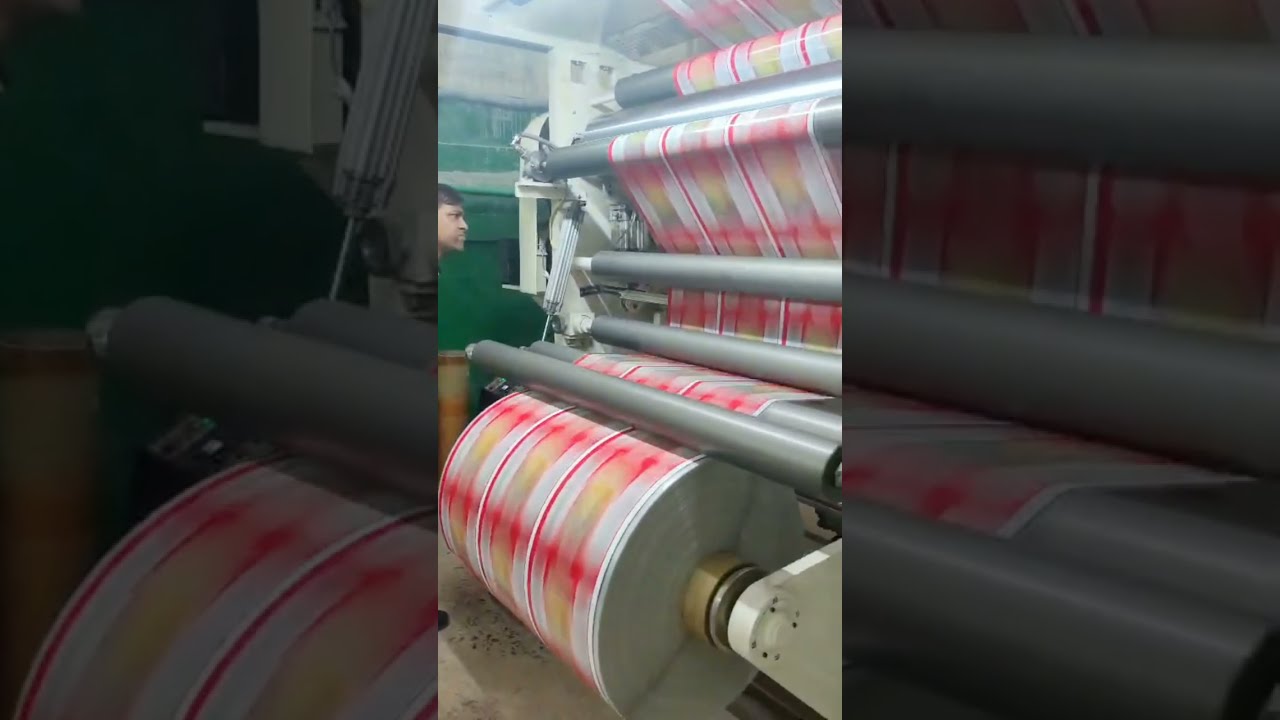High Speed Solventless Lamination Machine #flexiblepackaging #solventless #lamination 