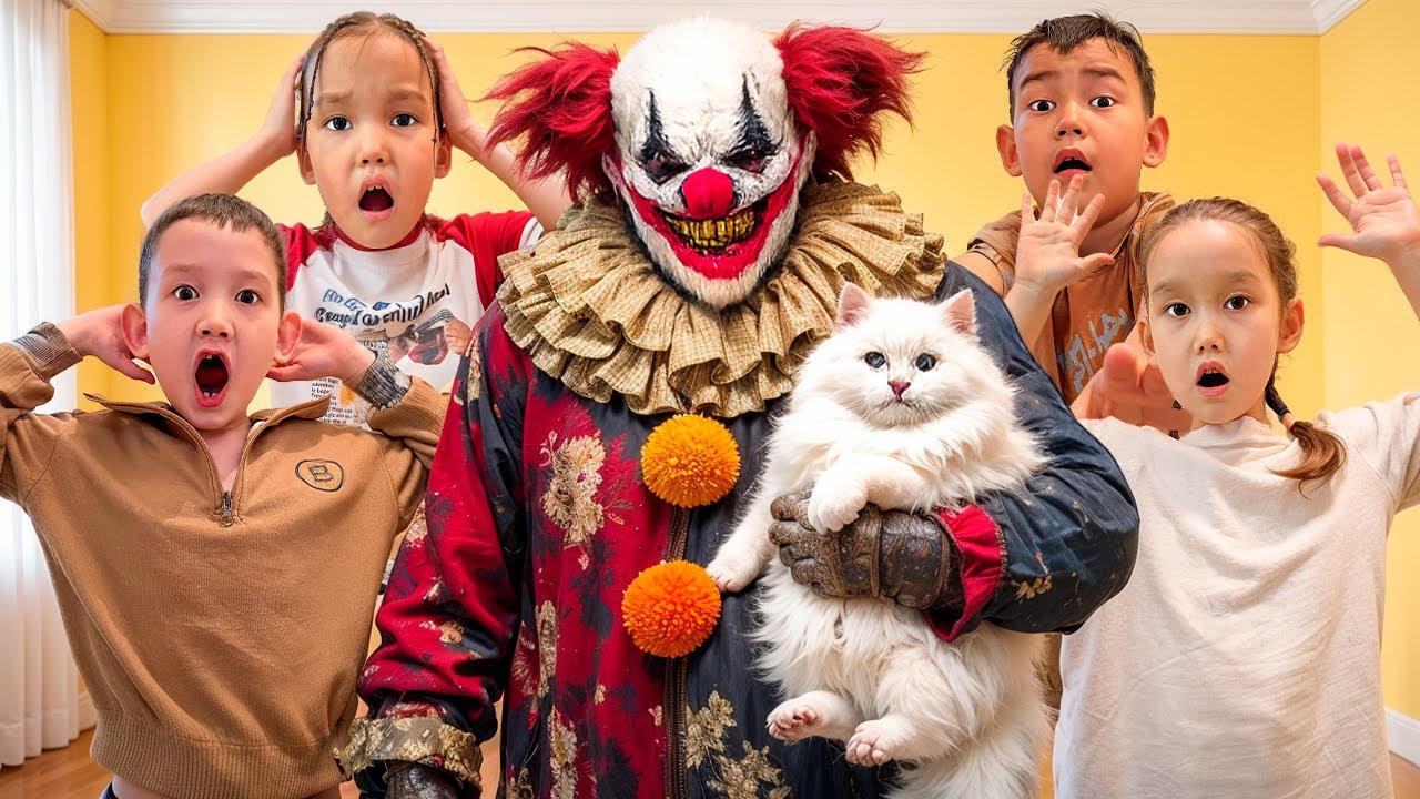 🤡😱 КЛОУН МЫСЫҒЫМЫЗДЫ ҰРЛАП КЕТТІ!😭🐱🤡 БІЗ ҚОРҚЫП КЕТТІК…ІЗДЕДІК, ЖЫЛАДЫҚ!МЫСЫҚТЫ ҚАЙТАРА АЛДЫҚ ПА?! 