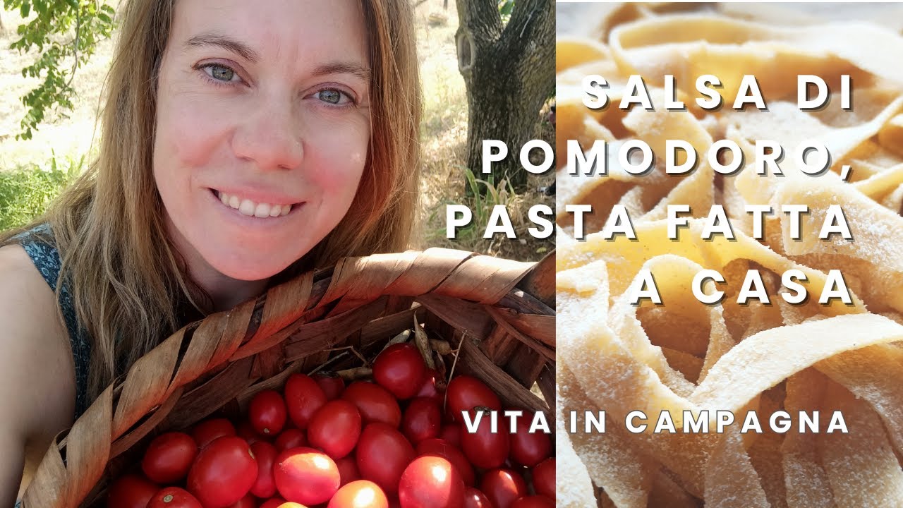 Salsa di pomodoro, pasta fatta a casa...