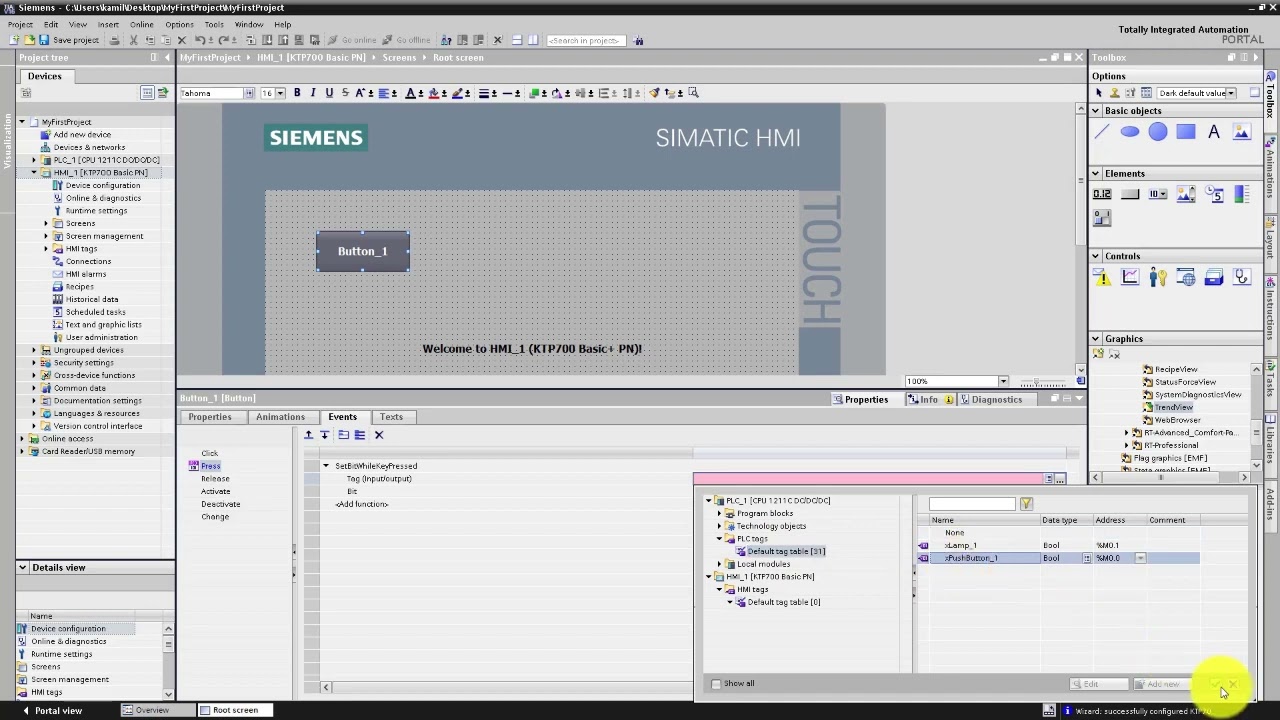 Add HMI Panel to your project | Siemens PLC Training | PLC Programming Course