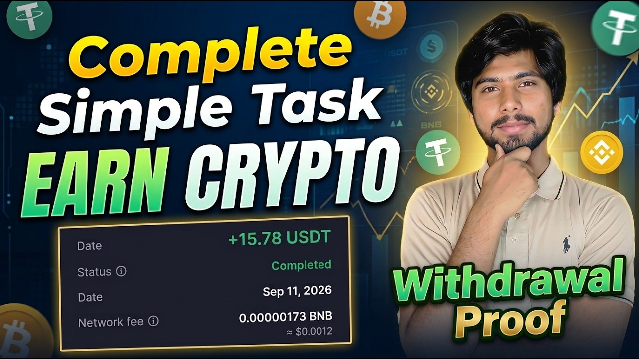 Complete Simple Tasks Earn Crypto | Social Work | Live Withdrawal Proof