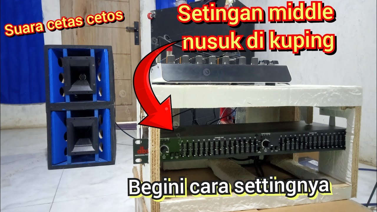 Cara setting EQUALIZER DBX 215 BUAT MIDDLE NONJOK DI TELINGA