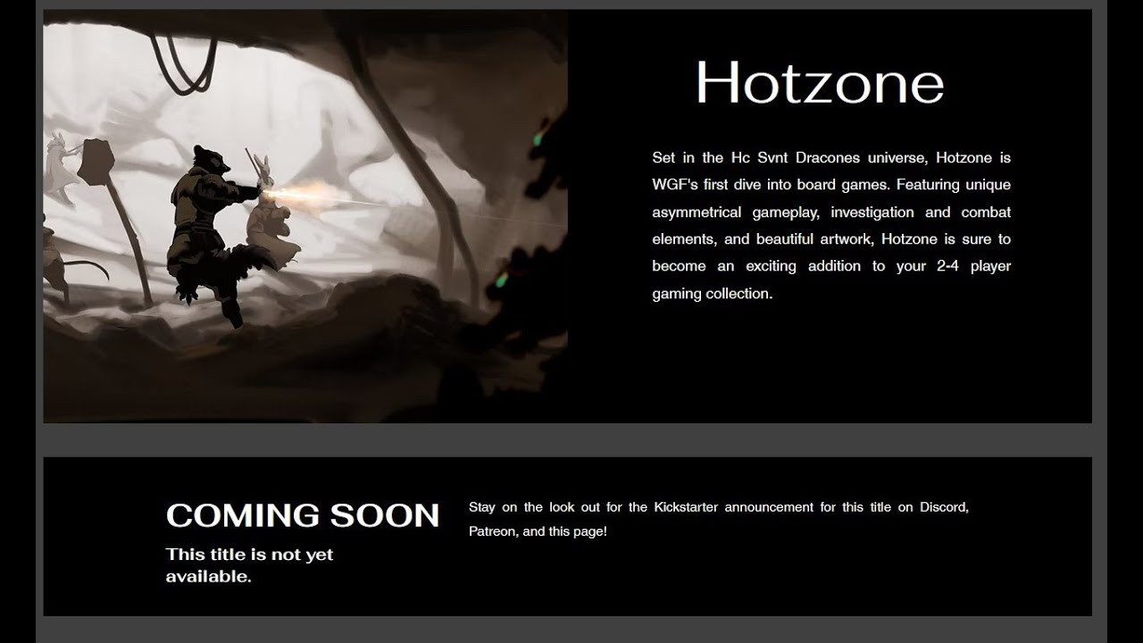 Hotzone: HC SVNT DRACONES board game test 01