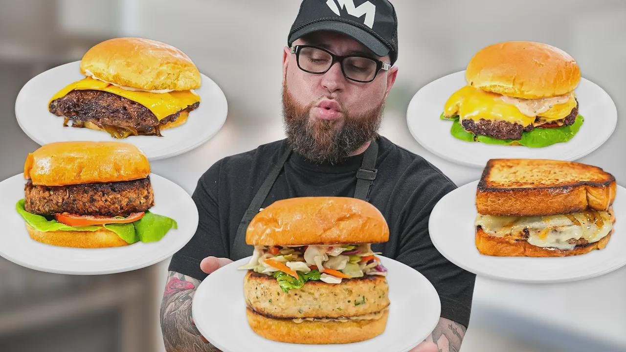¡Probé todas las formas de preparar hamburguesas!
