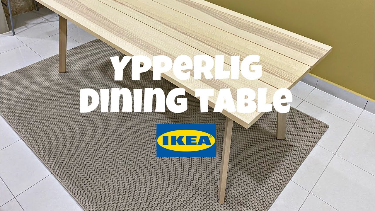YPPERLIG Dining Table Unboxing & Assembling | IKEA How To